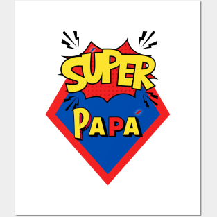 Súper DAD. Idea de regalo para papá en su día. Día del Padre Posters and Art